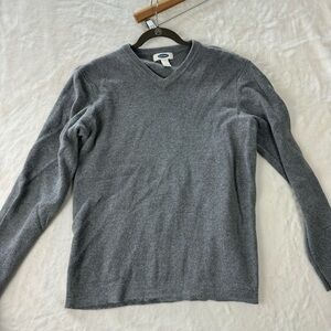 Old Navy V Neck Sweater Large Women’s Gray Cozy Comfort 90s Y2K 00s vintage